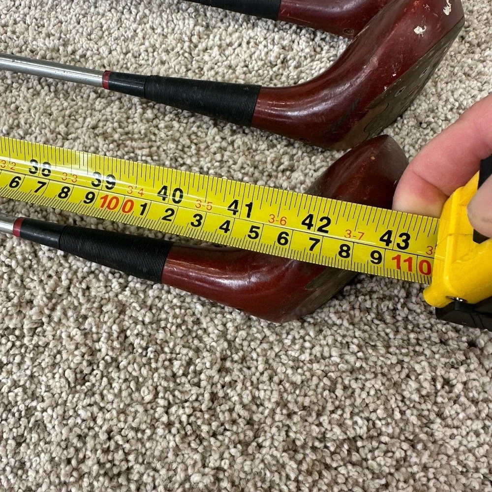 Vintage Golf Driver 1, 2, 3 &4 Wood Steel Shaft Clubs Spalding & Hagen